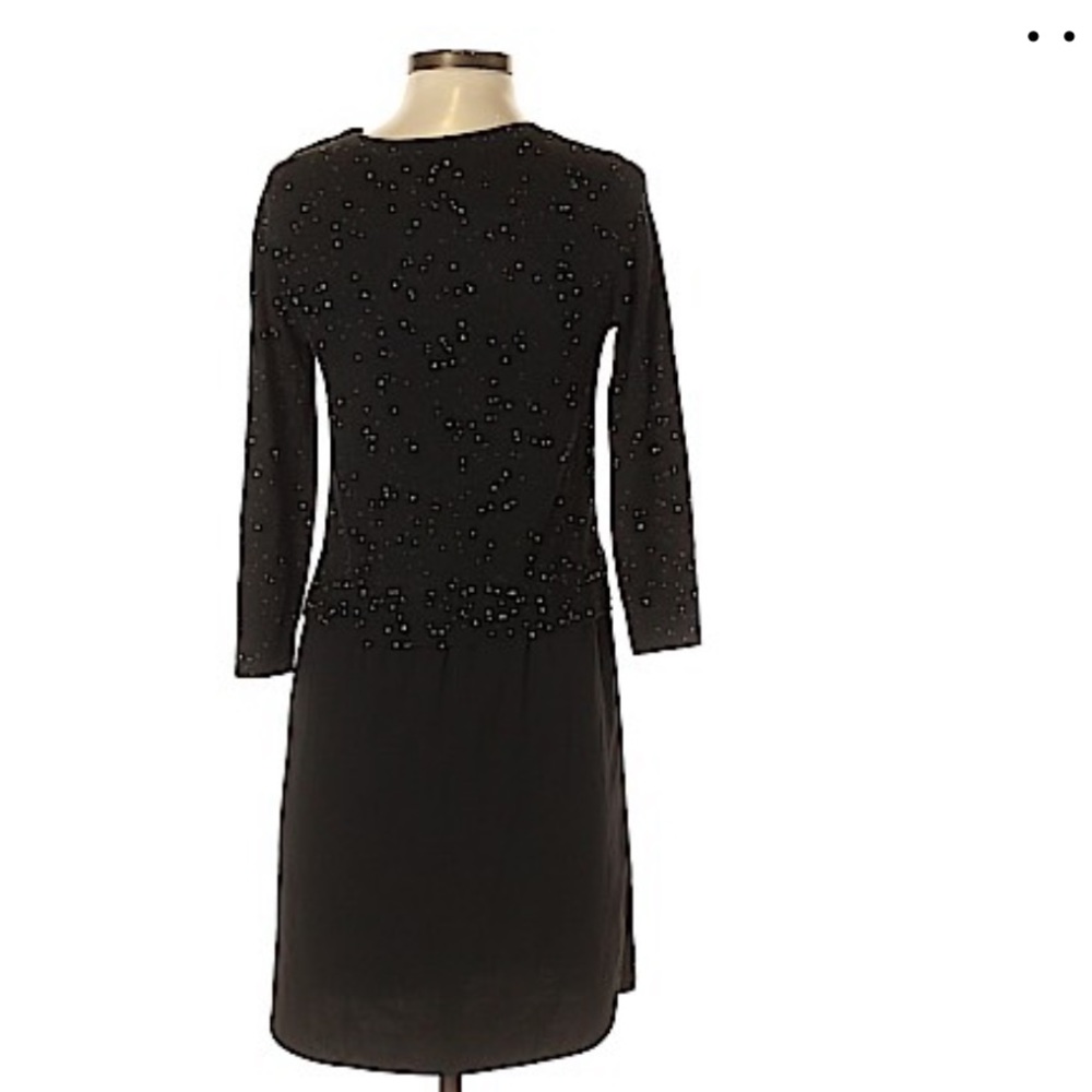 Ann Taylor LOFT Dress Black with Sparkles Size XS (Petite). EUC. - Picture 2 of 3
